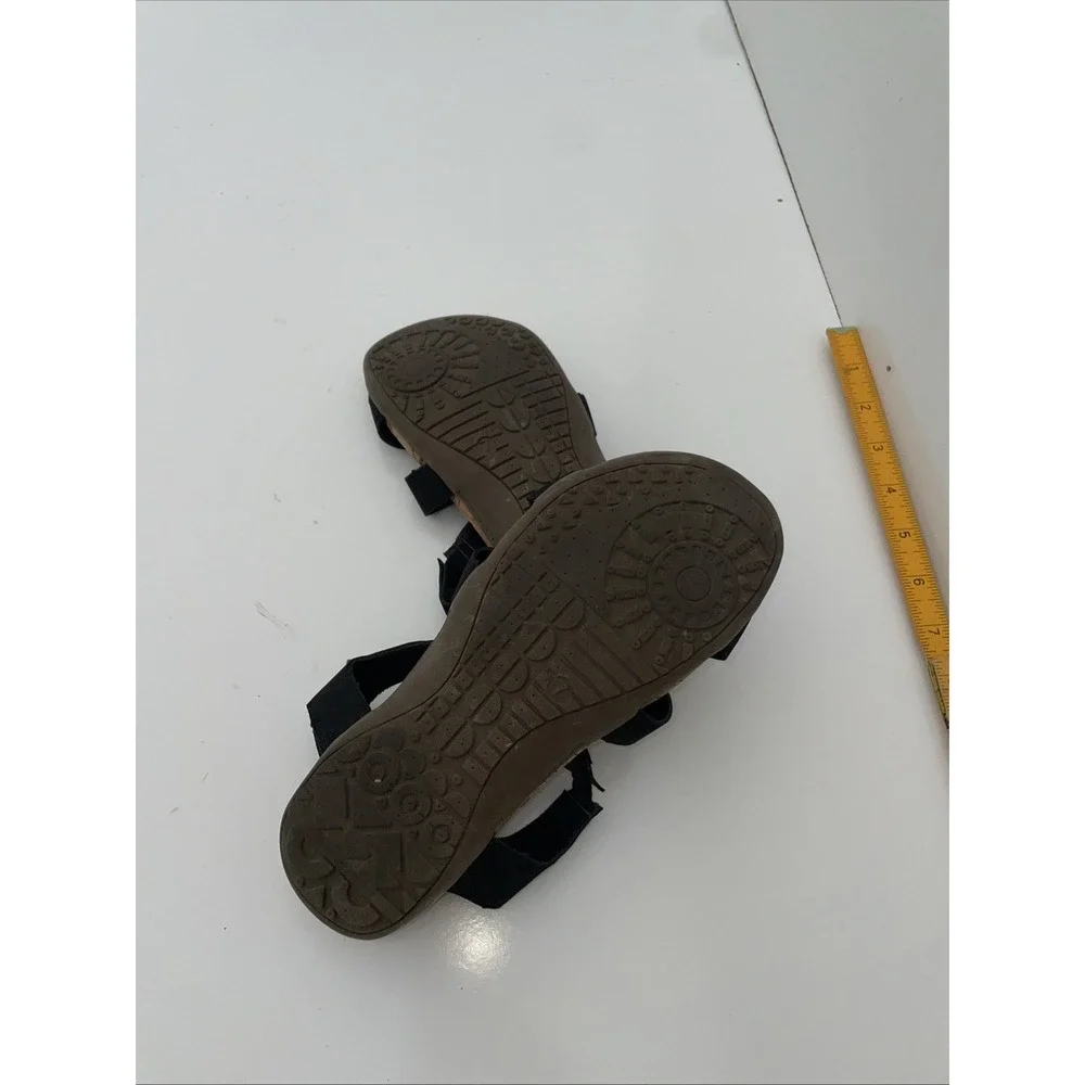BEARPAW Wilma Black II 2213W Cork Fashion Suede Sandals Size 7 US - Picture 6 of 7